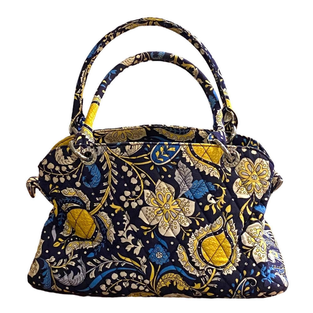 Vera Bradley Yellow and Blue Dual Hobo Bag
